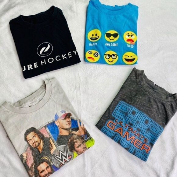 Cat & Jack, Pure Hockey, & WWE Boys Short Sleeve T-Shirt Lot Size Medium - Picture 3 of 4